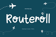 Routeroll - Handwritten Font, a Handwritten Font by Brown Cupple (Thumbnail 1 of 5)