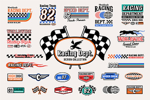 Racing Dept. Design Collection, a Branding & Logo Template by cd-design.co