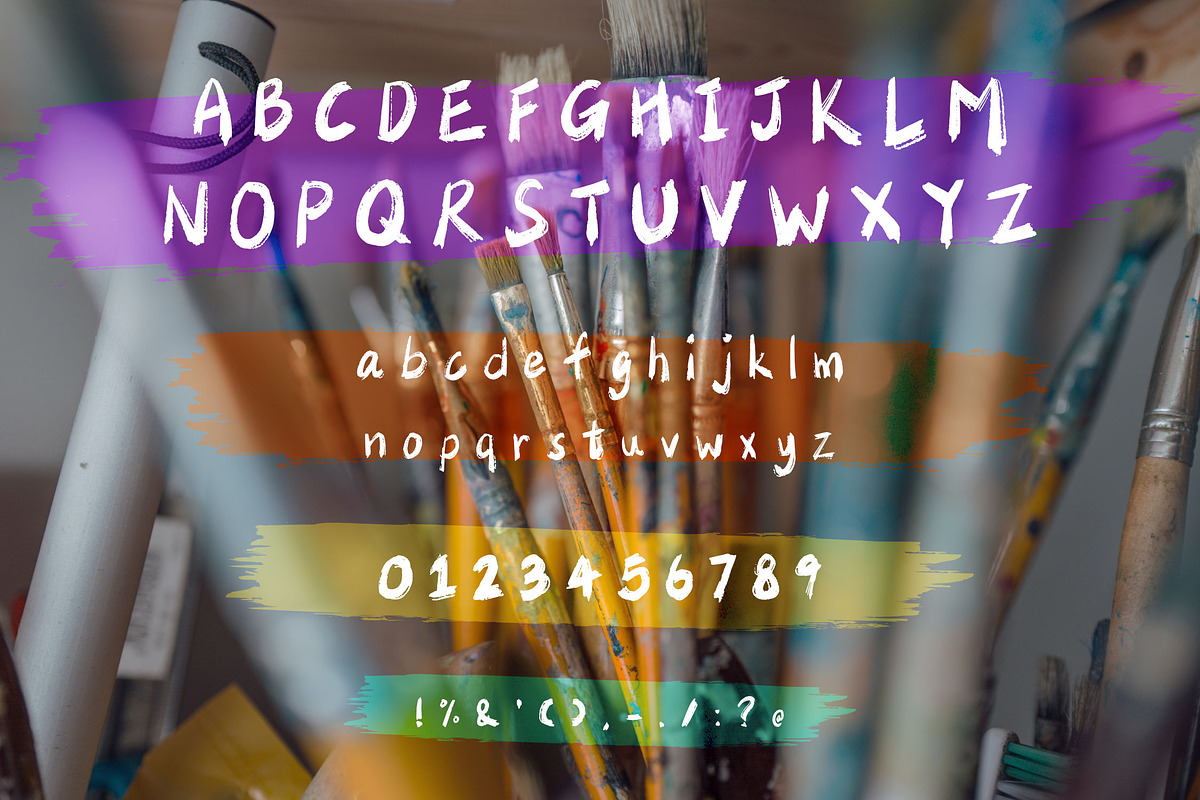 Dryness Brusher Font, a Script Font by itefan Studio (Photo 2 of 4)