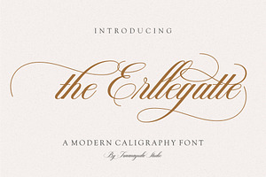 The Erllegatte | Wedding Font