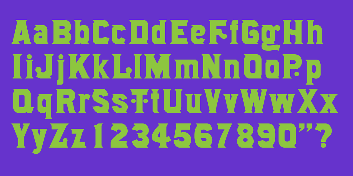 Number514, a Serif Font by Wooden Type Fonts (Photo 4 of 5)