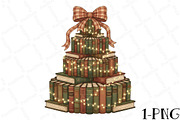 Christmas Book Tree PNG, Retro Chris, an Illustration by DreamPrint404 (Thumbnail 1 of 7)