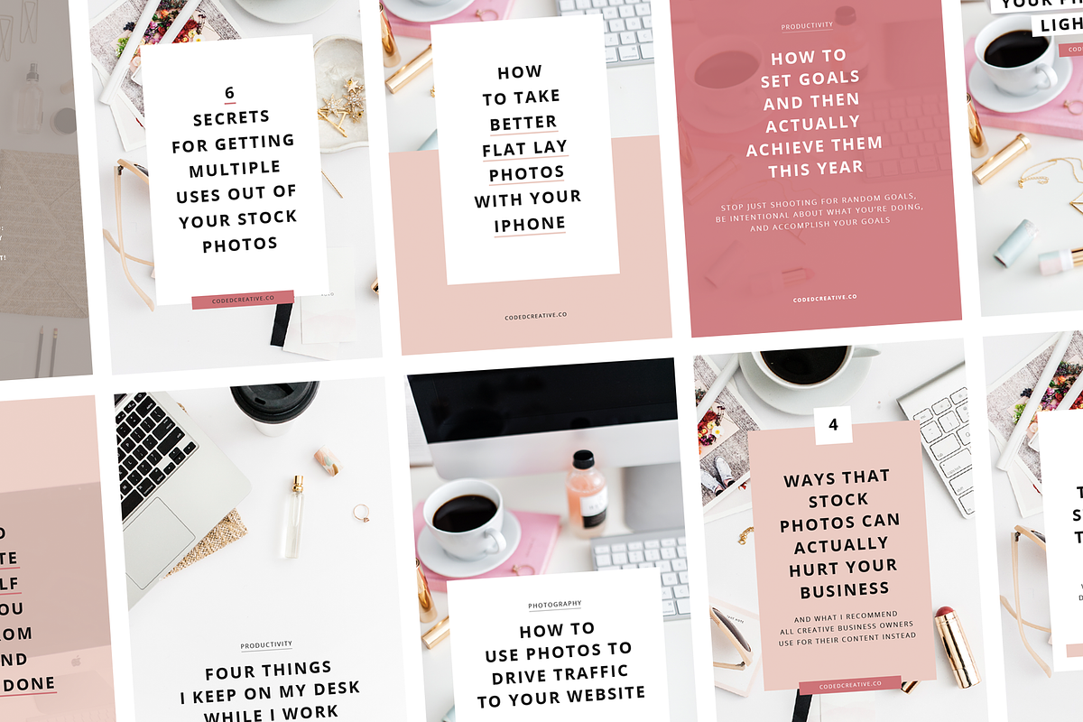 Mary Ellen Pinterest Templates, a Social Media Template by Coded Creative (Photo 5 of 6)