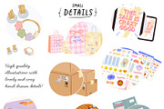Shopping Girl Clipart Fashion Quotes, an Object Graphic by Ruslana Lubenets (Thumbnail 5 of 15)