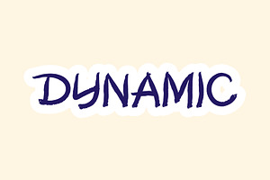 Dynamic - Handwritten Font