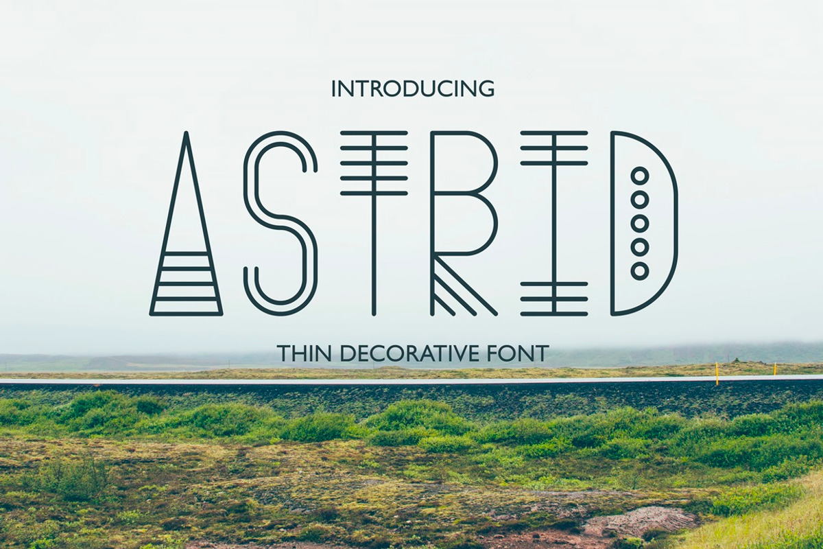 Astrid - Thin Decorative Font