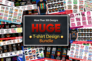 Huge T-shirt Design Bundle