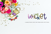 Wicket Letter, a Script Font by OnTheSpotStudio (Thumbnail 1 of 4)