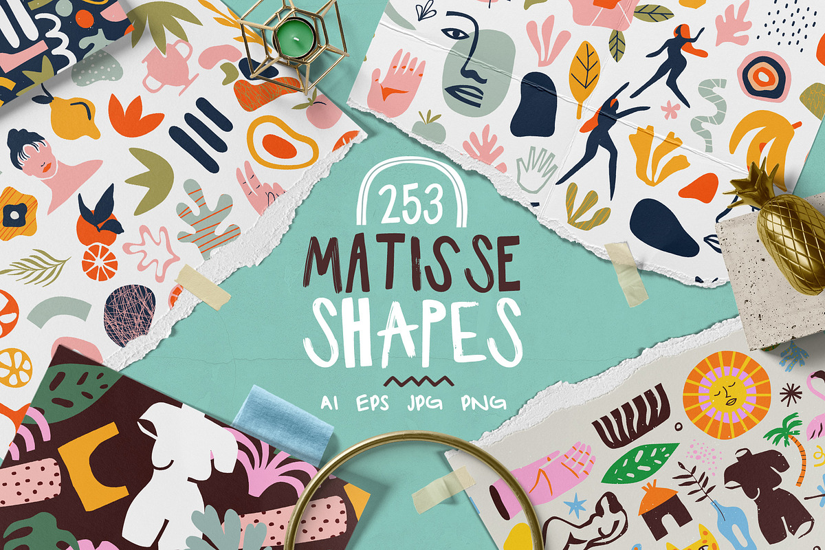 200+ Matisse Shapes, a Decorative Illustration by Dedraw Studio (Photo 1 of 13)