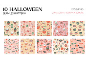 Cute Halloween Sweets Pattern, a Pattern Graphic by CreativeChristiana (Thumbnail 2 of 9)