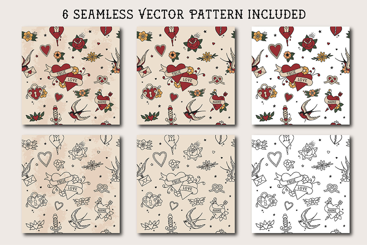 Tattoo Elements - Love Edition, an Illustration by BAD TASTE (Photo 3 of 12)