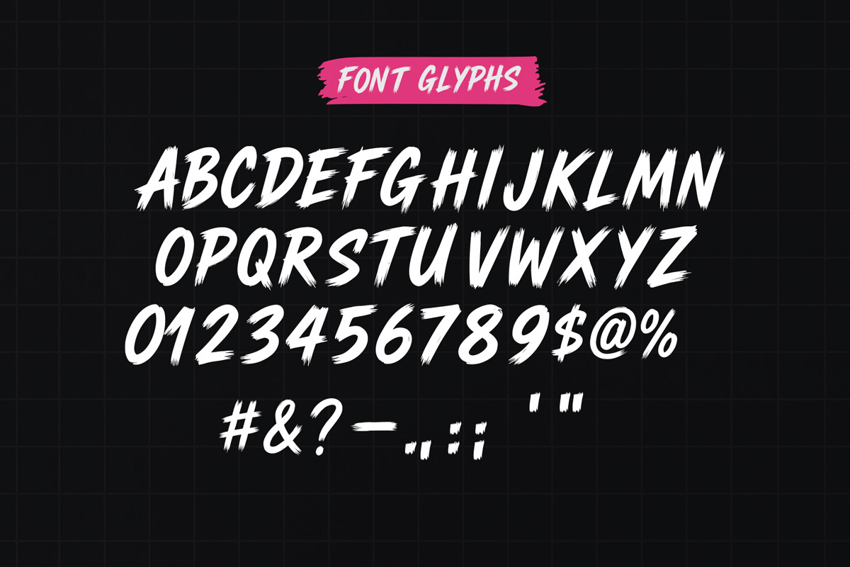 Quick Brush - Handwritten Brush Font, a Handwritten Font by Jozoor (Photo 7 of 7)