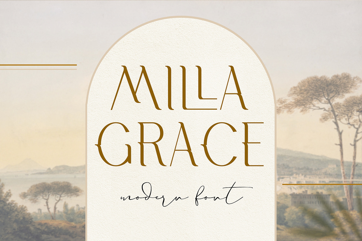 Milla Grace. Modern Classic Font, a Serif Font by LABFcreations (Photo 1 of 12)