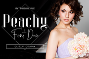 Peachy Font Duo, a Serif Font by GlitzyGrapix (Thumbnail 1 of 21)