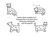 Cute doodle West Highland Terriers, an Animal Illustration by Liz Pengilley Studio (Thumbnail 2 of 4)