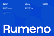 Rumeno Font Family, a Sans Serif Font by Yukita Creative (Thumbnail 1 of 10)