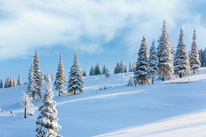 winter mountain landscape, a Nature Photo by YuriyB