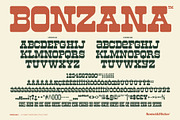 BONZANA - A Funky Western Style Font, a Slab Serif Font by Komet & Flicker (Thumbnail 12 of 12)