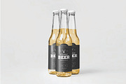 Standing Glass Beer Bottles Mockup, an Advertising Mockup by DesignRushMarket (Thumbnail 2 of 2)