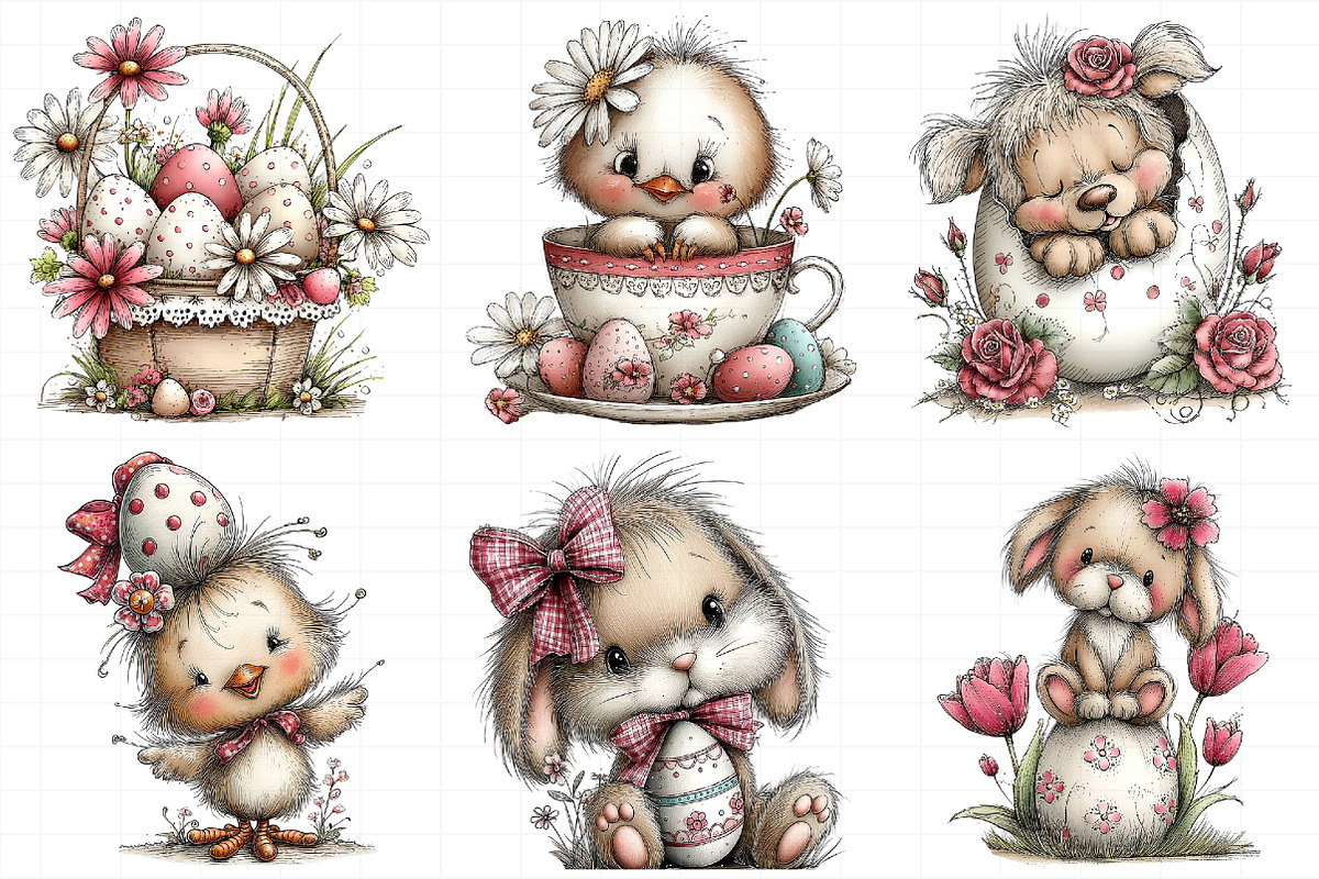 Whimsical Easter Clipart, an Illustration by Daily.Designs (Photo 4 of 7)