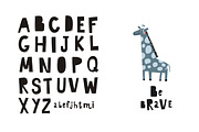 Cute cut animals, alphabet, poster, an Animal Illustration by Barkova Nadya (Thumbnail 5 of 8)