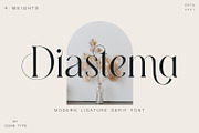 Diastema – Modern Ligature Typeface, a Serif Font by Issam Type (Thumbnail 1 of 14)