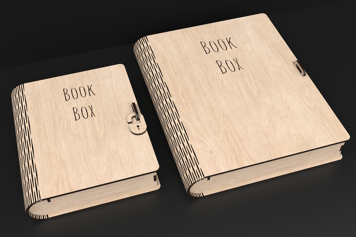 A4 & A5 Book Box Laser Cutting Files, an Object Graphic by ThemeXDigital (Photo 3 of 9)