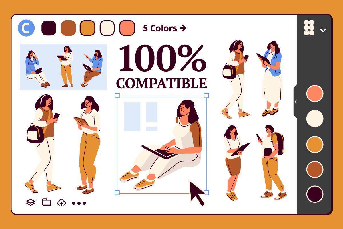 Techie Design Kit | Figma Canva, a Social Media Template by Aurielaki Stock Images (Photo 4 of 5)