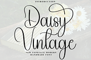 Daisy Vintage, a Handwritten Font by FreshTypeINK (Thumbnail 1 of 8)