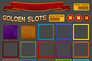 Golden Slots Game Kit, an Illustration by Saranai Store (Thumbnail 2 of 10)