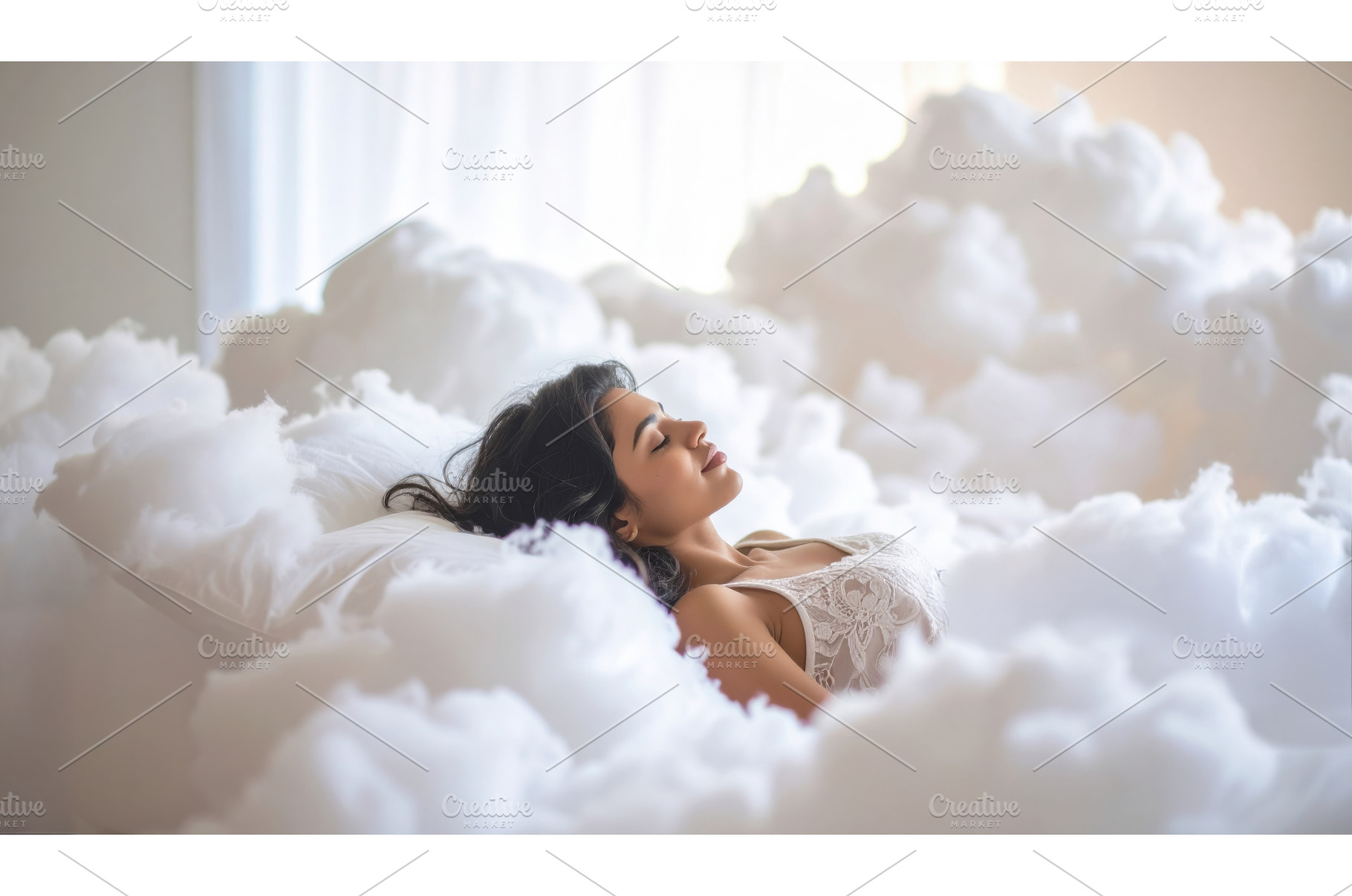 Dreamy scene of a woman sleeping, a Beauty & Fashion Photo by Igor Tichonow