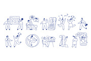 100+ Line People Editable Stroke, a Person Illustration by Vector_Art (Thumbnail 9 of 29)