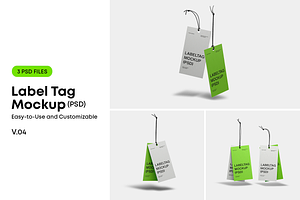 Label Tag Mockup V.04