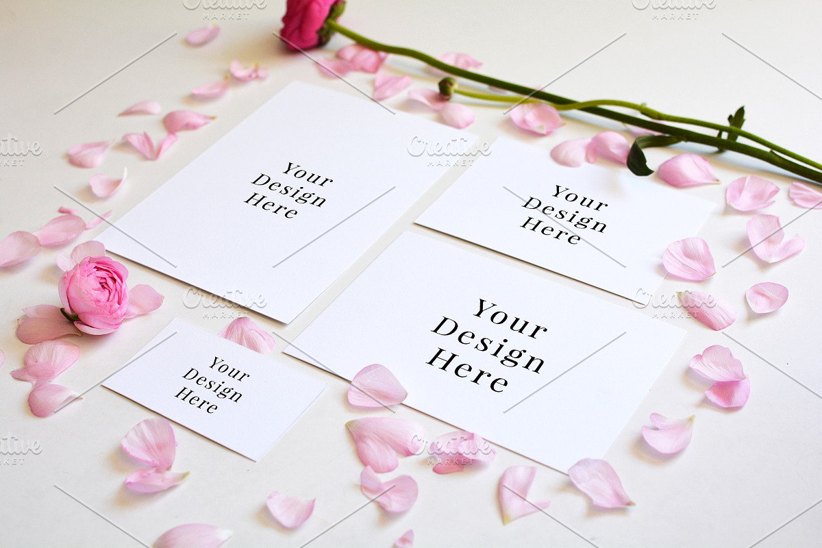 PrettyPetal Stationary Mockup Bundle, a Print Template by Barn Owl Studio (Photo 2 of 10)