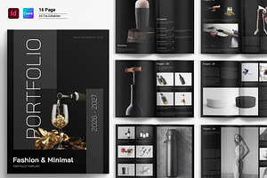 Fashion & Minimal Portfolio Template, a Magazine Template by GoldenGrid Studio