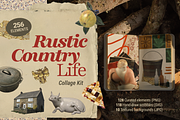 Rustic Country Life – Collage Kit, an Object Graphic by JuliBelushi (Thumbnail 1 of 9)