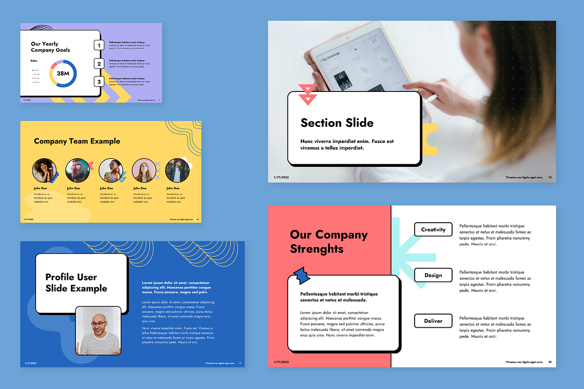 Shapely Power Point Template, a Presentation Template by chio.design ...