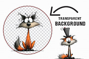 Whimsical Quirky Fox Clipart, an Illustration by Libby Wishes (Thumbnail 3 of 6)