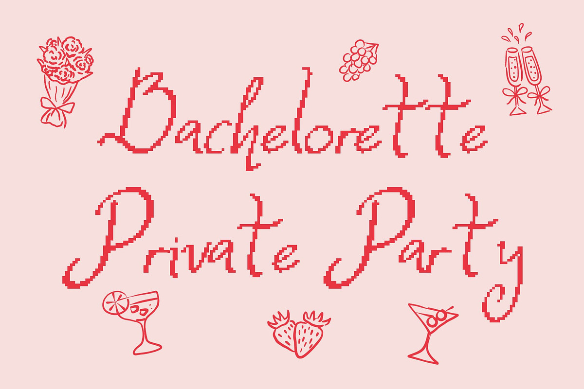 CS Artesia Pixel, a Script Font by Craft Supply Co. (Photo 3 of 8)
