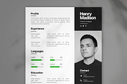Modern Resume, a Resume Template by Saman Osama (Thumbnail 1 of 3)