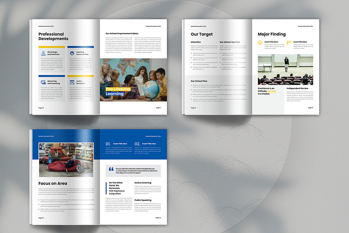 School Education Plan Template, a Brochure Template by Spark_Creative (Photo 10 of 10)