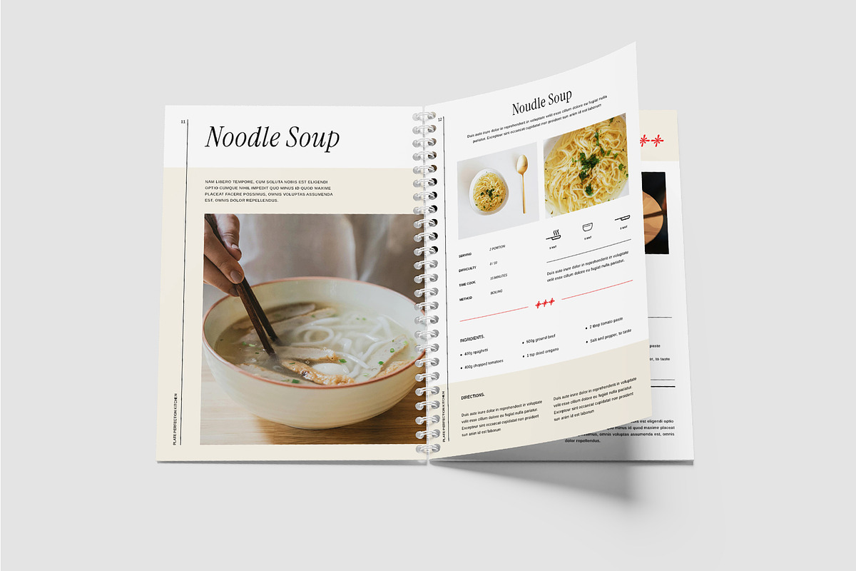 Aesthetic CookBook / Recipe Template, a Magazine Template by TMint Play (Photo 6 of 10)
