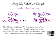 KG Satisfied Script, a Script Font by Kimberly Geswein Fonts (Thumbnail 3 of 4)