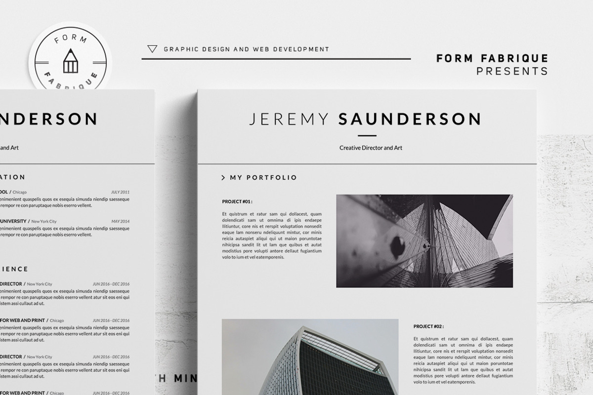 Resume/CV, a Resume Template by Form Fabrique (Photo 5 of 7)