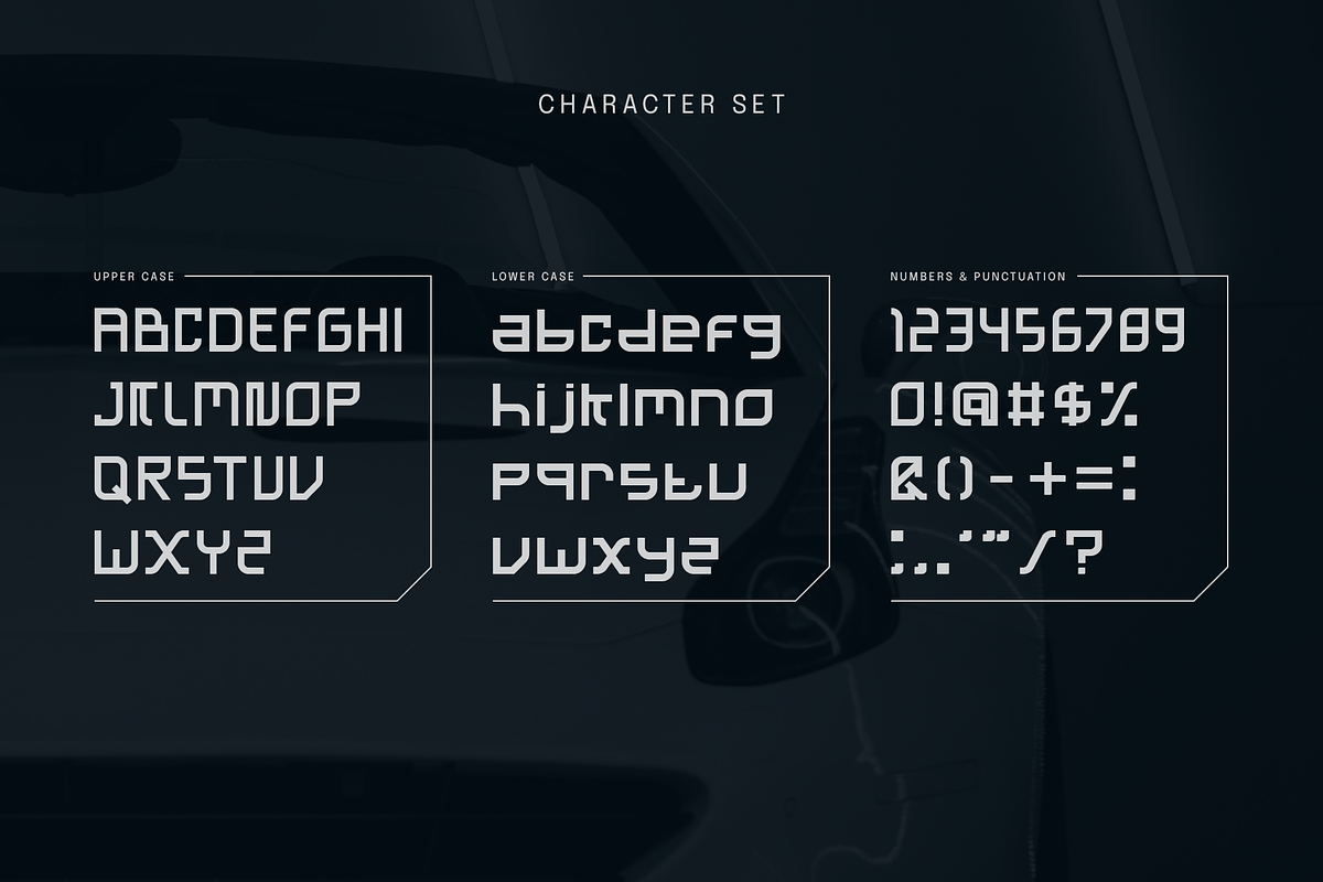 Dasmeng - Futuristic Display Font, a Sans Serif Font by padilah_a (Photo 3 of 7)