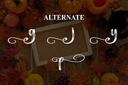 Autumn Birthday | Script Font, a Handwritten Font by Scratchones (Thumbnail 8 of 9)
