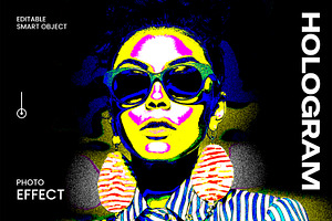 Holographic Image Photo Effect, a Layer Style Add-On by ContestDesign