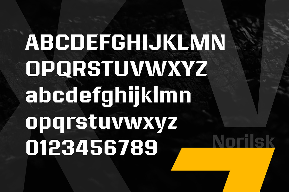 Norilsk font preview 3