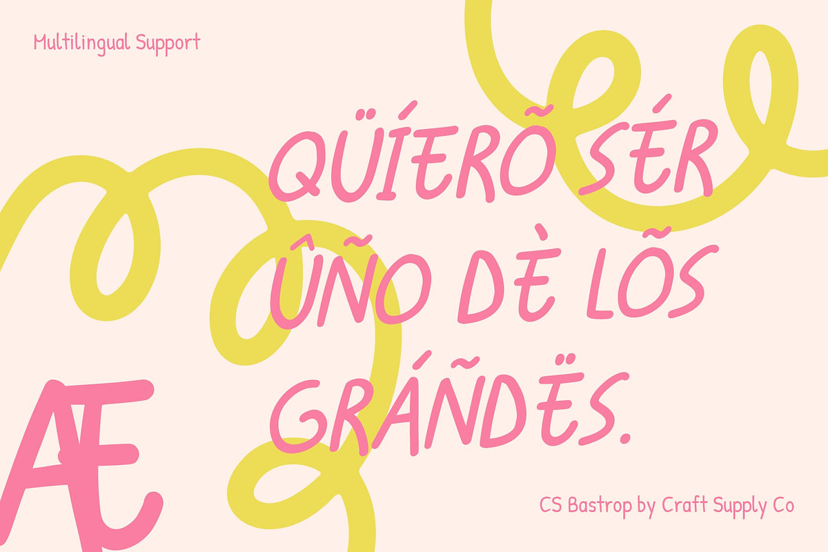 CS Bastrop – Cute Handwritten Font, a Handwritten Font by Craft Supply Co. (Photo 6 of 8)