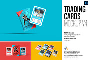 Trading Cards Mockup v.4 - 12 views, a Merchandise Mockup by Illusiongraphic (Thumbnail 1 of 25)